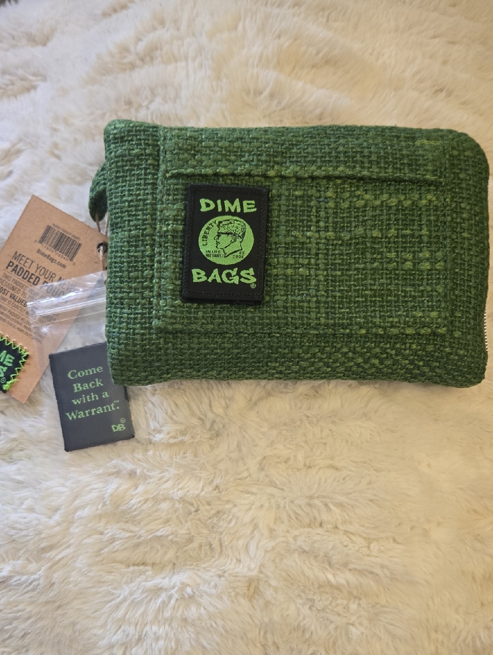 Dime Bags Green Woven Wallet